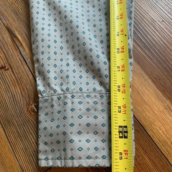 Men's Wrangler Wrancher Pearl Snap Size L Grey With Blue Diamonds - Picture 9 of 15